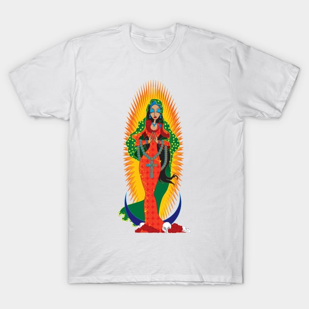 La Virgen de Guadalupe T-Shirt by The Cuban Witch